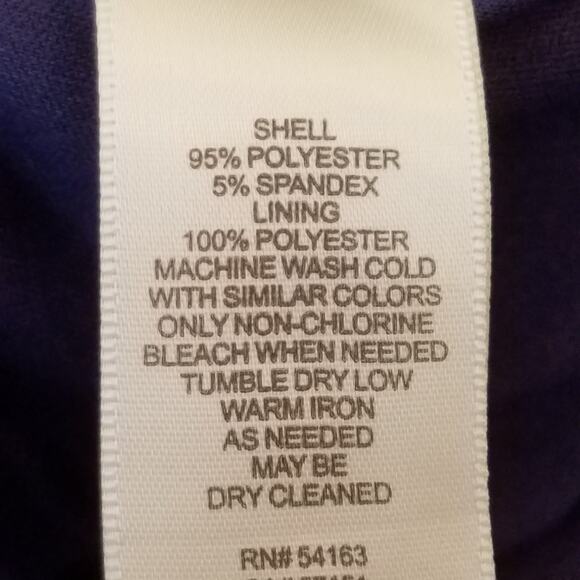 Eliza J Dress Blue with Pink & White Flowers Bell Sleeve size 4 - Picture 9 of 9